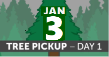 Day 1: Tree Pick-up on Saturday, 01/03/2026